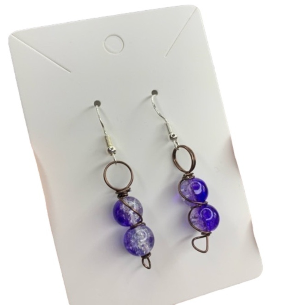 handmade glass earrings